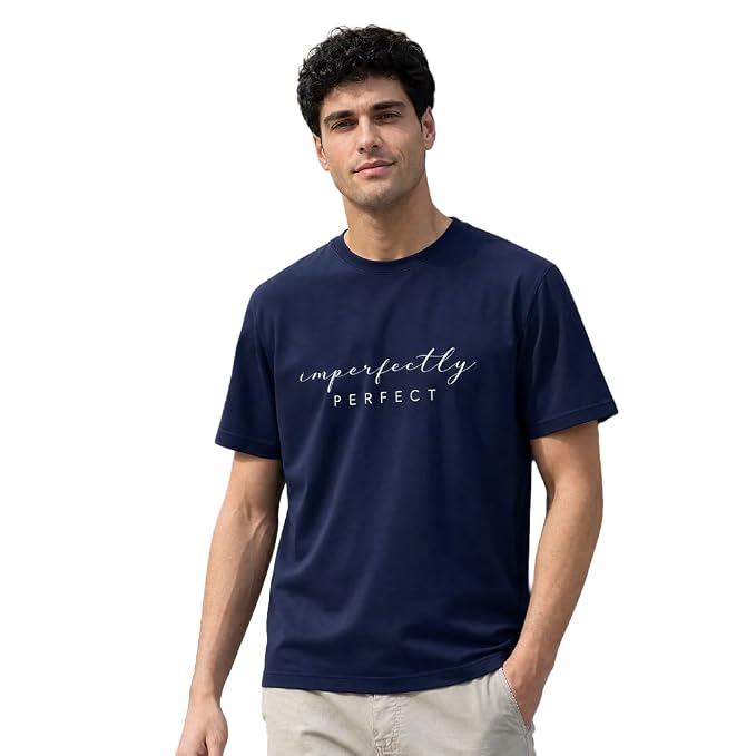 Nobero 100% Cotton T Shirts for Men Stylish | Regular Fit | Graphic Printed T Shirts for Men 180 GSM Combed Cotton | Round Neck Half Sleeve