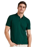 Amazon Brand - Symbol Men's Cotton Rich Solid Polo Tshirt | Collar Tshirts | Half Sleeves | Plain-Regular Fit (Available in Plus Sizes and Combo Pack of 2)